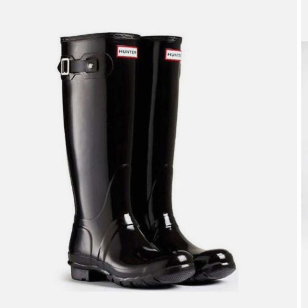 Black high Gloss Hunter boots